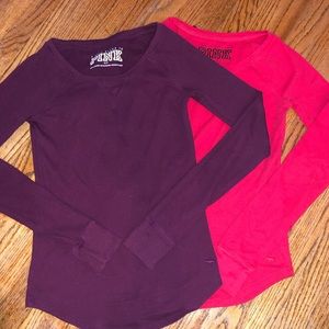 Pink Victoria Secret thermals size Small ✨